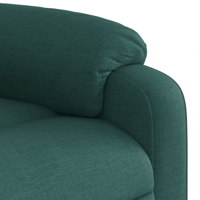 Fotoliu reclinabil cu masaj, verde închis, material textil - WALTI WALTI