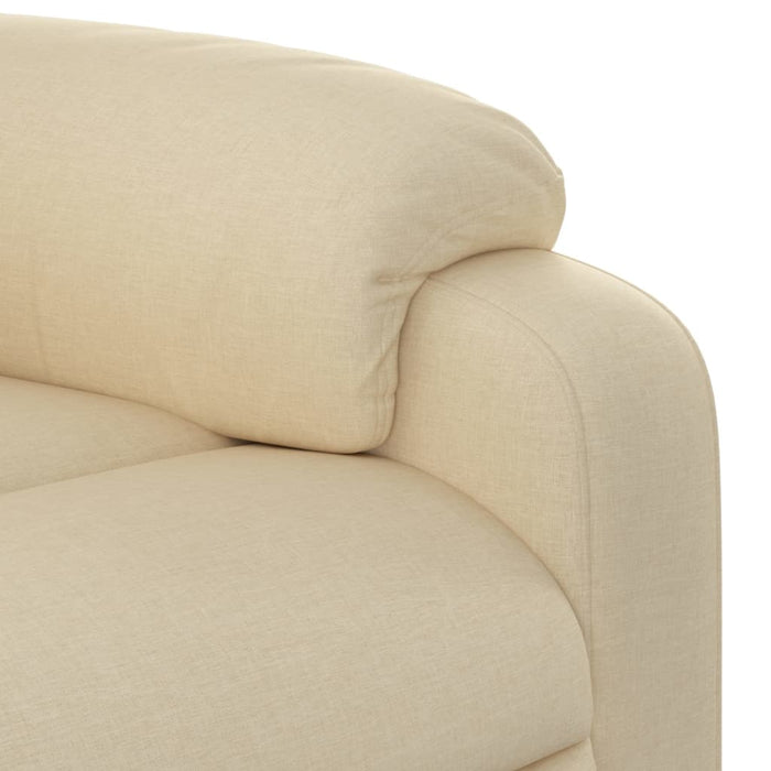 Fotoliu de masaj reclinabil, material textil crem - WALTI WALTI