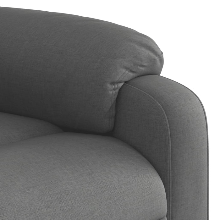 Fotoliu reclinabil cu masaj, gri închis, material textil - WALTI WALTI