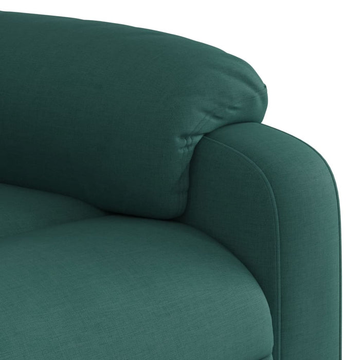 Fotoliu reclinabil cu masaj, verde închis, material textil - WALTI WALTI