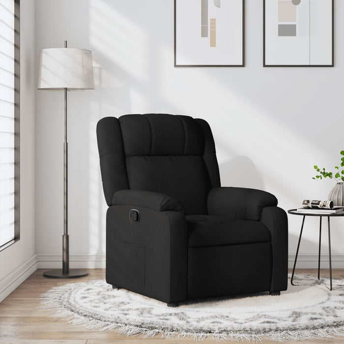 Fotoliu rabatabil din material textil negru - WALTI WALTI