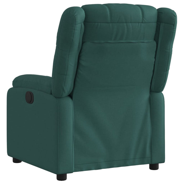 Fotoliu rabatabil verde închis, material textil - WALTI WALTI