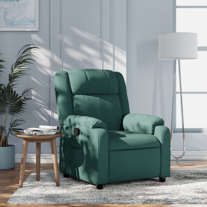 Fotoliu rabatabil verde închis, material textil - WALTI WALTI