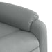 Fotoliu reclinabil cu masaj, gri deschis, material textil - WALTI WALTI
