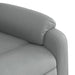Fotoliu reclinabil cu masaj, gri deschis, material textil - WALTI WALTI