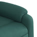 Fotoliu reclinabil cu masaj, verde închis, material textil - WALTI WALTI