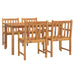 Set mobilier de grădină, 5 piese, lemn masiv de acacia - WALTI WALTI