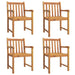 Set mobilier de grădină, 5 piese, lemn masiv de acacia - WALTI WALTI