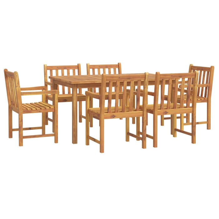 Set mobilier de grădină, 7 piese, lemn masiv de acacia - WALTI WALTI