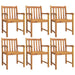 Set mobilier de grădină, 7 piese, lemn masiv de acacia - WALTI WALTI