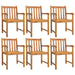 Set mobilier de grădină, 7 piese, lemn masiv de acacia - WALTI WALTI