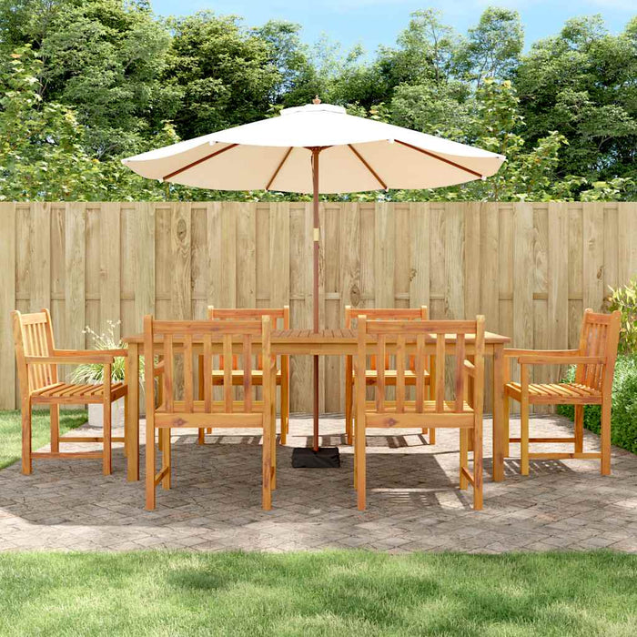 Set mobilier de grădină, 7 piese, lemn masiv de acacia - WALTI WALTI