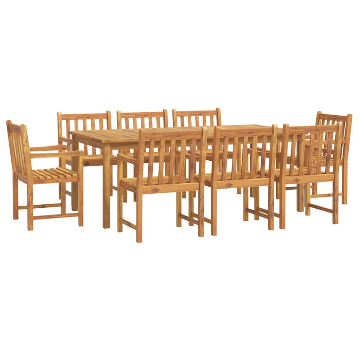Set mobilier de grădină, 9 piese, lemn masiv de acacia - WALTI WALTI
