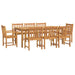 Set mobilier de grădină, 9 piese, lemn masiv de acacia - WALTI WALTI