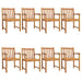 Set mobilier de grădină, 9 piese, lemn masiv de acacia - WALTI WALTI