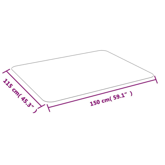 Covoraș pentru podea laminată sau mochetă, 150x115 cm, PVC - WALTI WALTI