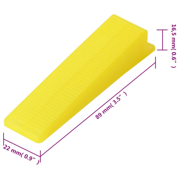Sistem de nivelare a plăcilor, 250 pene, 500 cleme, 1 mm - WALTI WALTI