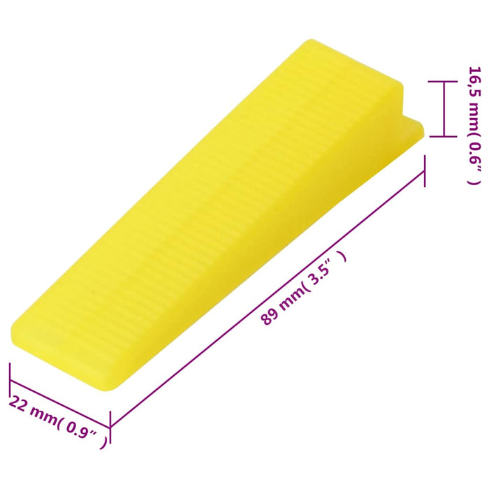Sistem de nivelare a plăcilor, 250 pene, 500 cleme, 2 mm - WALTI WALTI