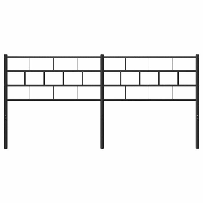 Tăblie de pat de schimb metalică, negru, 160 cm - WALTI WALTI