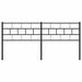 Tăblie de pat de schimb metalică, negru, 160 cm - WALTI WALTI