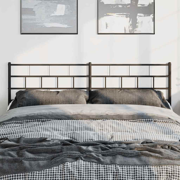 Tăblie de pat de schimb metalică, negru, 193 cm WALTI