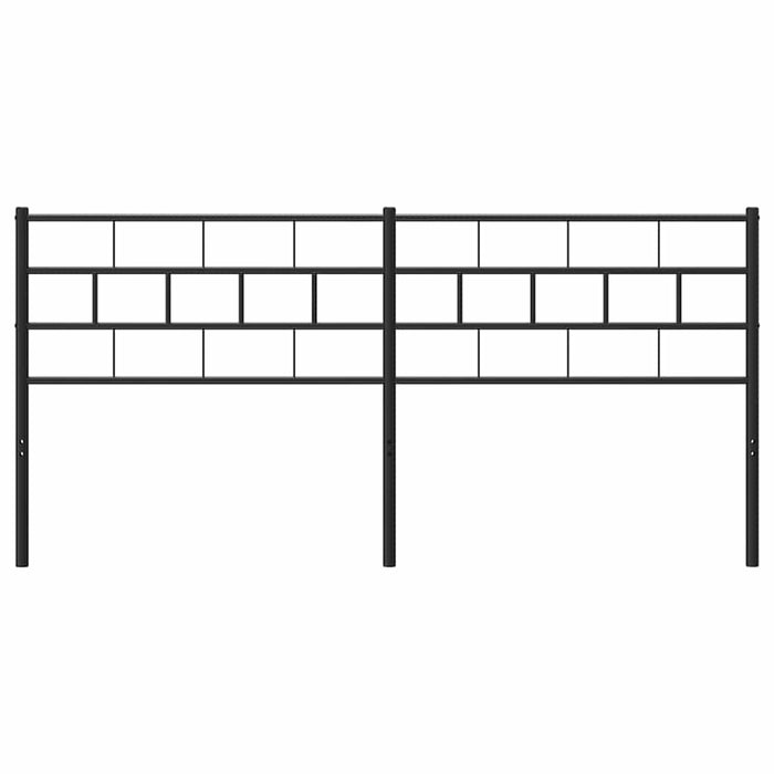 Tăblie de pat de schimb metalică, negru, 193 cm WALTI