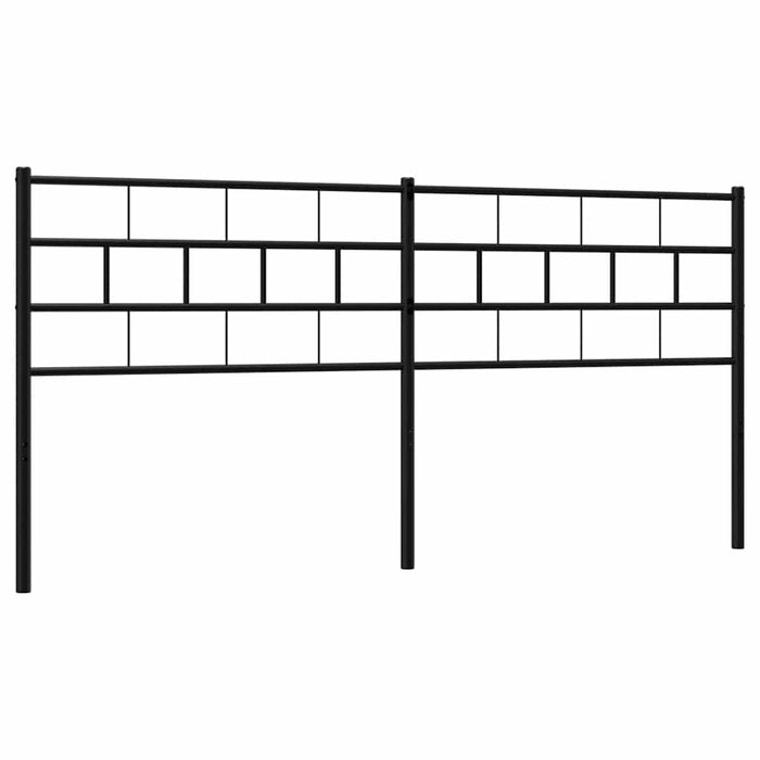 Tăblie de pat de schimb metalică, negru, 193 cm WALTI