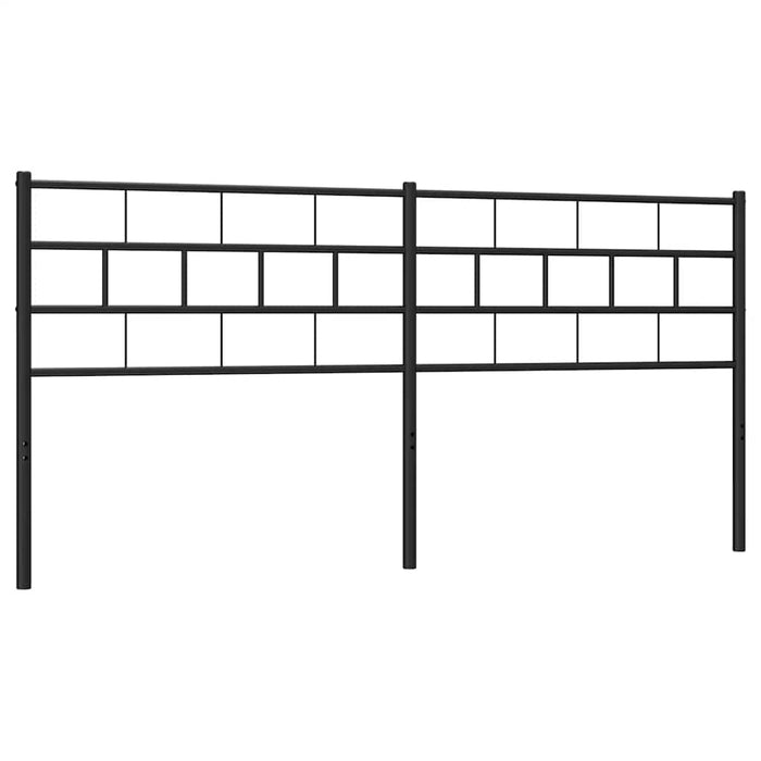 Tăblie de pat de schimb metalică, negru, 200 cm WALTI