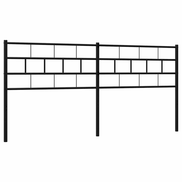 Tăblie de pat de schimb metalică, negru, 200 cm WALTI