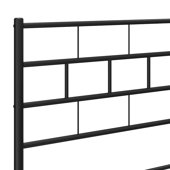 Tăblie de pat de schimb metalică, negru, 200 cm WALTI