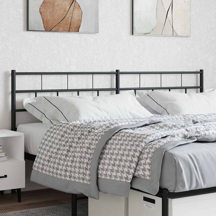 Tăblie de pat de schimb metalică, negru, 200 cm WALTI