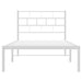 Cadru de pat din metal cu tăblie, alb, 107x203 cm - WALTI WALTI
