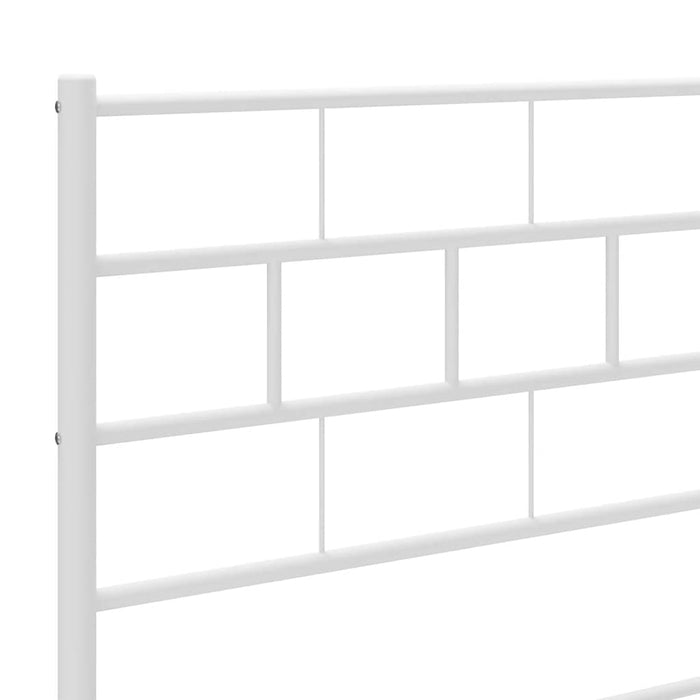 Tăblie de pat de schimb metalică, alb, 193 cm WALTI