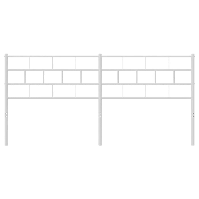 Tăblie de pat de schimb metalică, alb, 200 cm WALTI