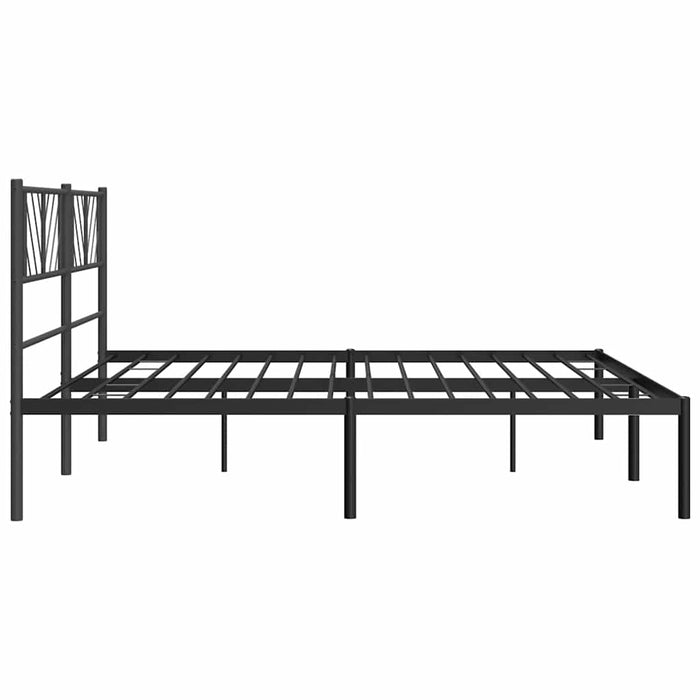 Cadru de pat metalic cu tăblie, negru, 183x213 cm - WALTI WALTI