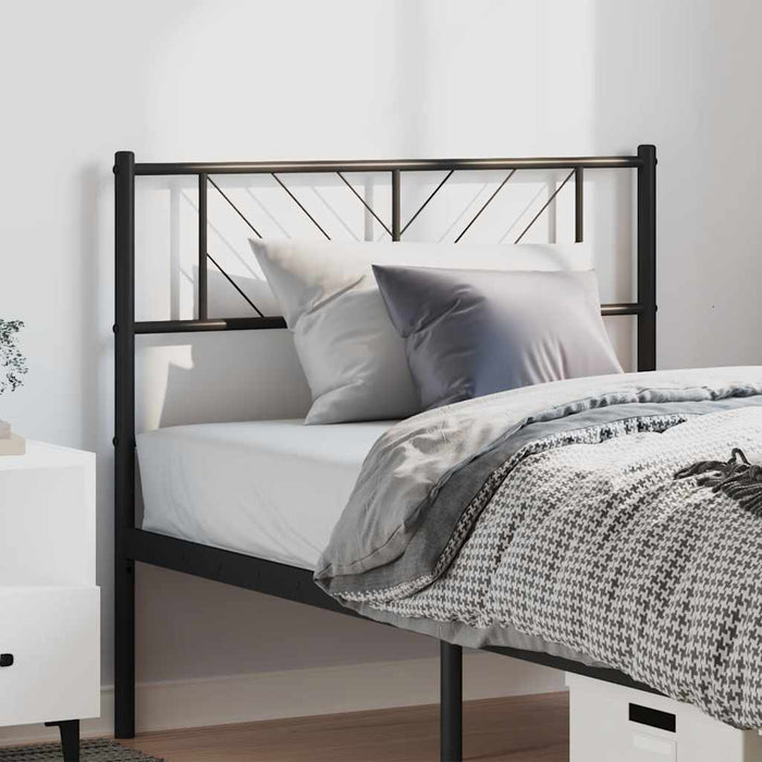 Tăblie de pat de schimb metalică, negru, 100 cm WALTI