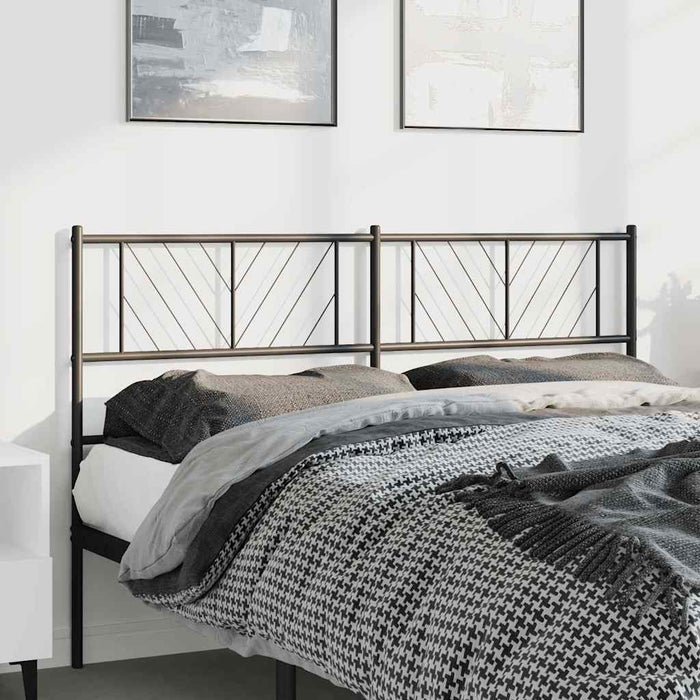 Tăblie de pat de schimb metalică, negru, 135 cm WALTI