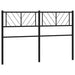 Tăblie de pat de schimb metalică, negru, 150 cm - WALTI WALTI