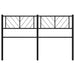 Tăblie de pat de schimb metalică, negru, 150 cm - WALTI WALTI
