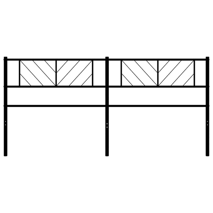 Tăblie de pat de schimb metalică, negru, 193 cm WALTI
