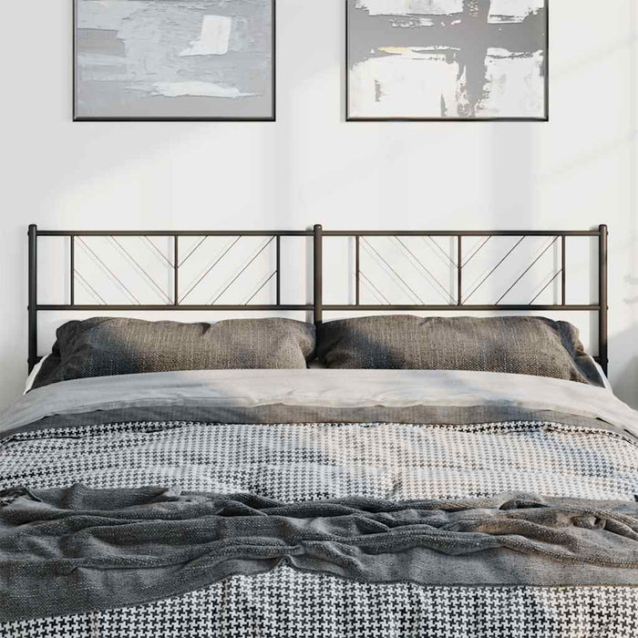 Tăblie de pat de schimb metalică, negru, 193 cm WALTI