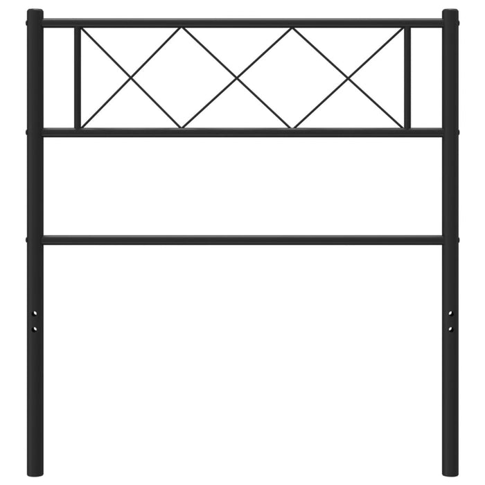 Tăblie de pat metalică, negru, 75 cm - WALTI WALTI