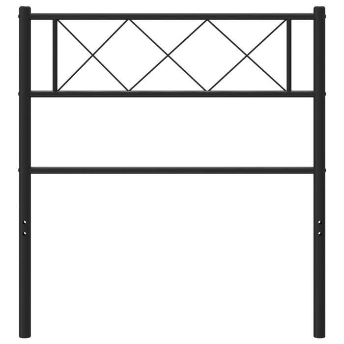 Tăblie de pat metalică, negru, 100 cm - WALTI WALTI