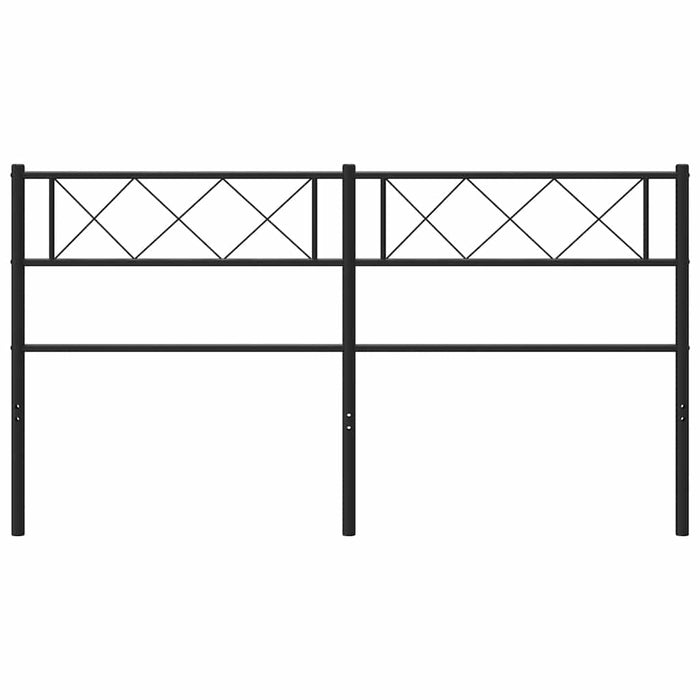 Tăblie de pat de schimb metalică, negru, 120 cm WALTI