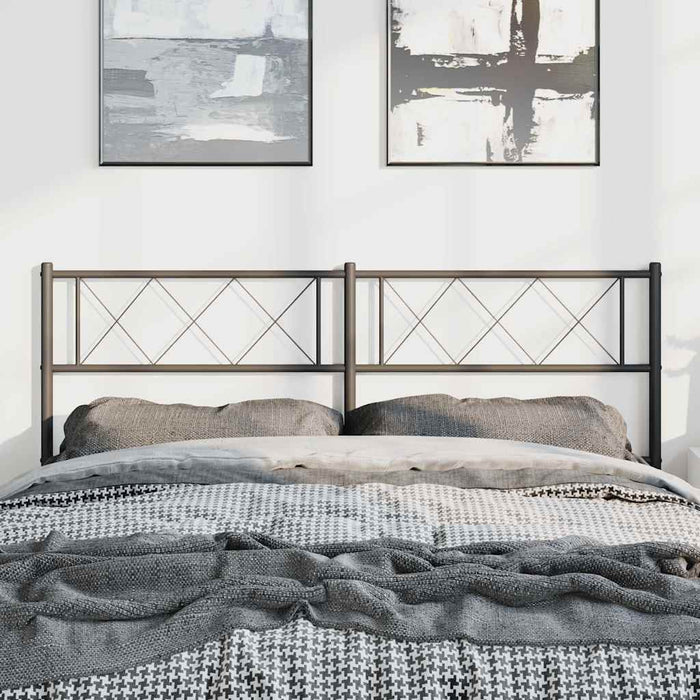 Tăblie de pat de schimb metalică, negru, 135 cm - WALTI WALTI