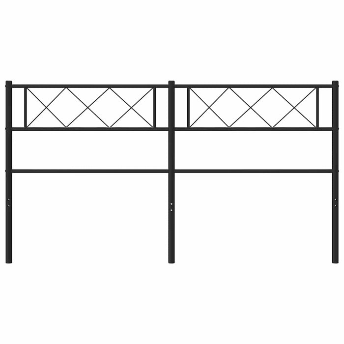 Tăblie de pat de schimb metalică, negru, 150 cm WALTI