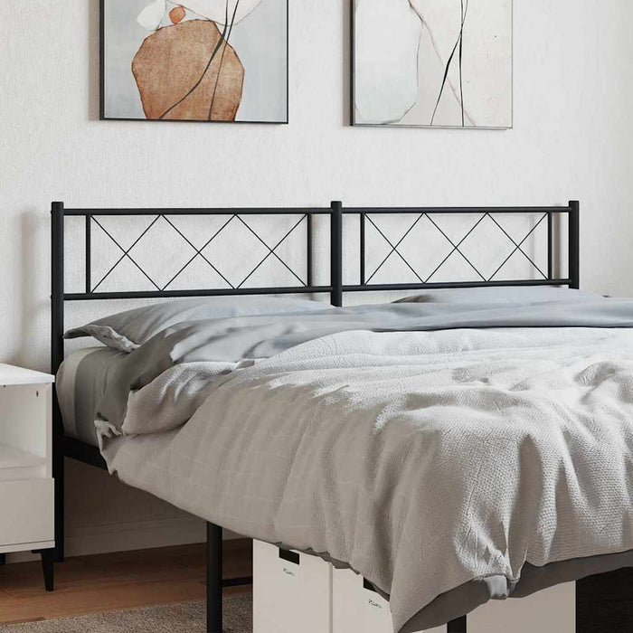 Tăblie de pat de schimb metalică, negru, 150 cm WALTI