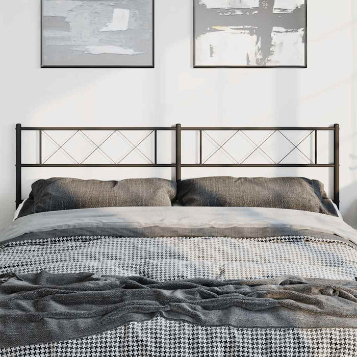 Tăblie de pat de schimb metalică, negru, 180 cm WALTI