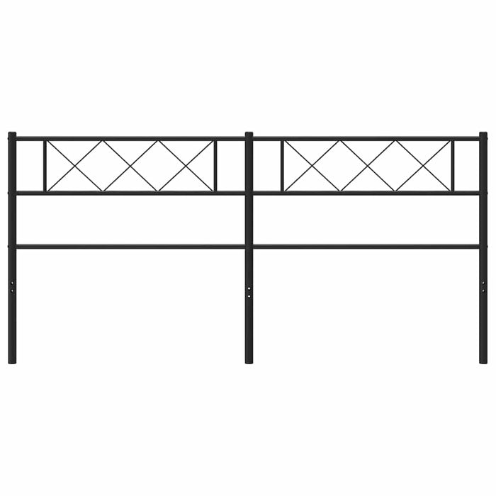Tăblie de pat de schimb metalică, negru, 180 cm WALTI