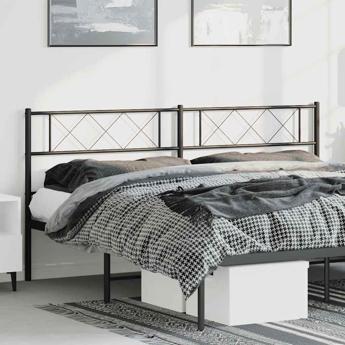 Tăblie de pat de schimb metalică, negru, 180 cm WALTI